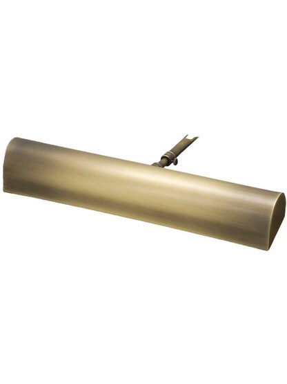 Traditional 14 inch Picture Light - Title 20 Compliant in Antique Brass.